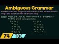 Ambiguous Grammar