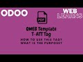 Odoo t-att tag in qweb template | Change attribute values in qweb template | Qweb Template