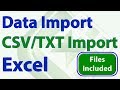 Import Series - Import CSV TXT File into Excel