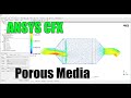 ✅ #Ansys CFX Tutorial | Flow Through Porous Media