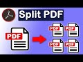 How to split a one page PDF into multiple pages using Adobe Acrobat Pro DC