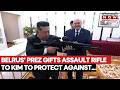 Belarus' President Lukashenko Gifts Kim Assault Rifle 'Just In Case Enemies Appear' | Watch Video