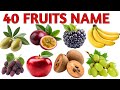 40 Fruits Name for Kids | 40 Fruits Name in Hindi and English | Fruits Name With Pronunciation