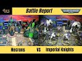 Necrons VS Imperial Knights 9th Edition Warhammer 40k Battle Report.