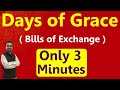 Days of Grace | Bills of Exchange | Days of Grace Meaning in Hindi / English