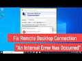 Fix Remote Desktop Connection \
