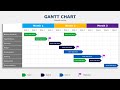 PowerPoint tutorial No 320 How to make Gantt Chart easily in PowerPoint