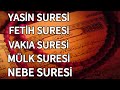 YASİN SURESİ - FETİH SURESİ - VAKIA SURESİ - MÜLK SURESİ ve NEBE SURESİ DİNLE🤲🏻