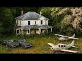 Pilot's ABANDONED Mansion with 2 Airplanes \u0026 11 Cars Left Behind | Everything Still Inside