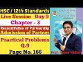 Admission of Partner | Chapter 3 | Practical Problems Q.9 | Page No. 166 | Class 12th | Day 9 |