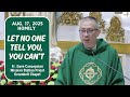 LET NO ONE TELL YOU, YOU CAN’T - Homily by Fr. Dave Concepcion on Aug. 17, 2025
