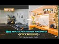 Kitchen Countertop organization Episode2|Non Modular kitchen countertop organization #kitchenmakeove