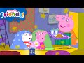 Peppa Pig \u0026 Suzy’s SECRET Sleepover 🌙 | Noisy Movie Night! | Friends Tales Full Episodes | 1 Hour