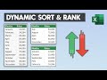 Excel Automatically Sort When Data Changes or Added - Auto Sort Excel Formula - NO VBA