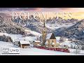 Dolomites Winter 4K - Scenic Relaxation Film With Calming Music | 4K Video UHD