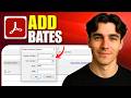 How To Add Bates Numbering To Multiple PDF Files Using Adobe Acrobat Pro DC (Tutorial 2026)