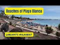 The Beaches of Playa Blanca (Playa Flamingo, Playa Dorada and The Town Beach.)