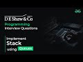 Implement Stack using Queues | D E Shaw Interview Questions | GeeksforGeeks