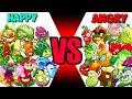 All Plants HAPPY vs SAD ANGRY - Who Will Win? - PvZ 2 Team Plant vs Team Plant