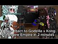 Kaijus react to Godzilla x Kong The New Empire in 2 minutes/merry Christmas//Read the description