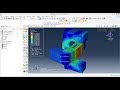 Abaqus Tutorial Videos - Contact Analysis of a Solid Part in Abaqus 6.14
