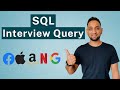 REAL SQL Interview Question by a FAANG company | SQL Interview Query and Solution