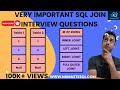 Most Asked SQL JOIN based Interview Question | # of Records after 4 types of JOINs