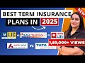 TOP 5 Term Insurance Plans in 2025 | TERM INSURANCE COMPARISON IN INDIA | Gurleen Kaur Tikku