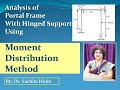 Analysis of Portal Frame with Hinged Support using Moment Distribution Method