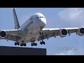 5 Airbus A380 Low Approaches to LAX Los Angeles