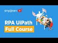 🔥RPA UiPath Full Course | RPA UiPath Tutorial For Beginners | RPA Course | RPA Tutorial |Simplilearn