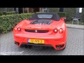 Ferrari F430 Spyder w/ Capristo exhaust: Start up \u0026 LOUD acceleration!