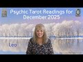 Leo Psychic Tarot Reading for December 2025 by Pam Georgel