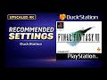 Recommended DuckStation Settings for Final Fantasy VII (PS1) – 4K NTSC