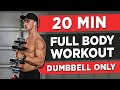 20 MINUTE FULL BODY WORKOUT (DUMBBELLS ONLY)