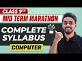 Complete CBSE Computer - Class 9th | MID Term in One Shot | Marathon Series 🔥