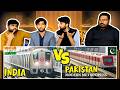 Pakistani reaction on Pakistan vs India Metro Train Journey Comparison 🚇🔥