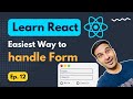 🚀 Easiest way to Handle Forms in ReactJS #reactjs