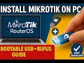 How to Install Free MikroTik RouterOS v7 Using Rufus | Full Installation \u0026 License Activation Guide🔑
