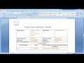 ISOBEX Project Scope Statement Template Walk through
