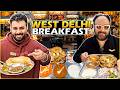 West Delhi Breakfast | Tite De Chole Bhature, Ram Bread Pakode, Amritsari Kulcha, Khalsa Kulcha Wale