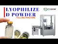 LYOPHILIZED POWDER FILLING MACHINE / VIAL POWDER FILLER / STOPPERING \u0026 CAPPING PRODUCTION LINE