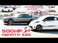 500HP Abarth 595: Muscle Car Killer!? - INSANE Drag Racing