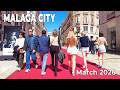 Malaga City March 2026 Walking Tour Costa del Sol Spain [4K]