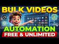 Create Unlimited AI Videos in Bulk (One Click) | Consistent Characters \u0026 FREE Automation (2026)