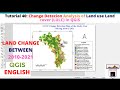 Change Detection Analysis of Land use Land cover (LULC) Classification in QGIS