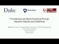 USENIX Security '24 - Formalizing and Benchmarking Prompt Injection Attacks and Defenses