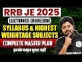 RRB JE 2025 | RRB JE ELECTRONIC SYLLABUS \u0026 PREPARATION STRATEGY 2025