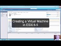 Creating a VM in vSphere 6.5