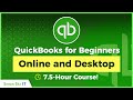 QuickBooks for Beginners: 7.5-Hour QuickBooks Online and QuickBooks Desktop Pro Training
